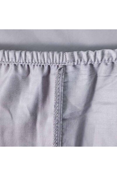 Danube Home Serene 2 Piece 300 Tc Cotton Twin Fitted Sheet Set 120X200 + 25Cm,50X75Cm Grey|100% Cotton-300 TC