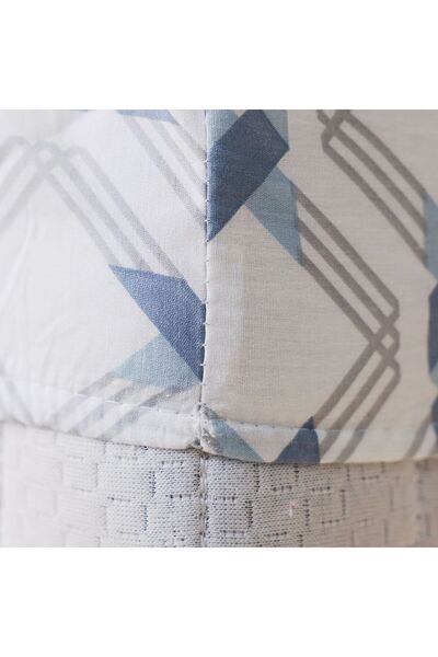 Danube Home Bliss 3 Piece King Fitted Sheet Set 180X200 Cm Lt. Blue | Cotton /Viscos-180 Thread Count