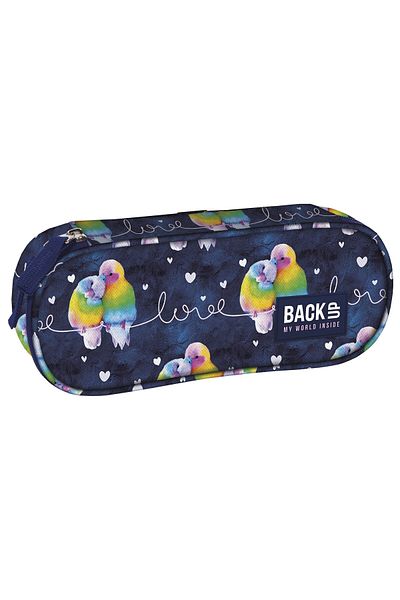 OEM Pencil case for school and preschool girls, BackUp, parrots PB5A04
