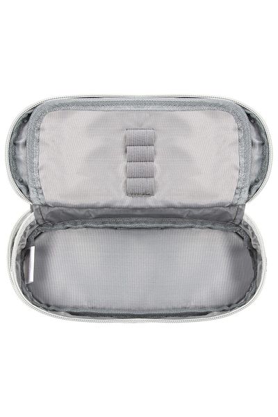 OEM Backup oval pencil case, cream with inscriptions, 23x9x5cm, PB6A18