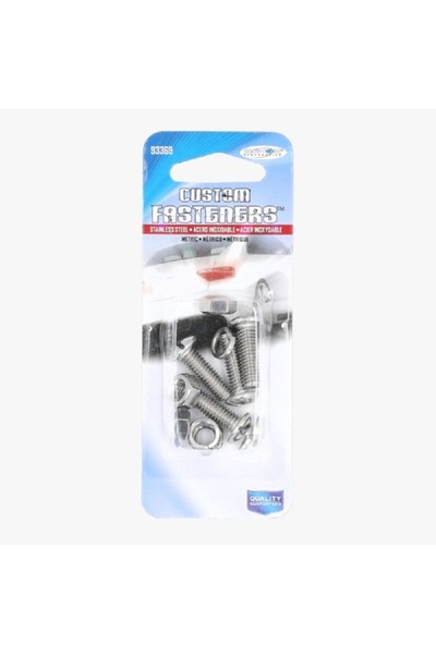 CUSTOM ملحقات مثبت لوحة ترخيص متري من الفولاذ المقاوم للصدأ باللون الفضي