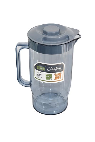 rexa Transparent Plastic Water Pitcher with Lid – Lightweight & Durable