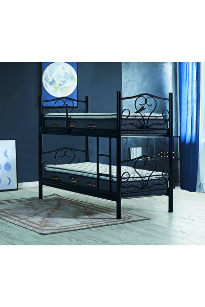 nivora mobilya Metal Ranza, Çift Katlı Ayrılabilir ,90x190cm yatak uyumlu, fe...