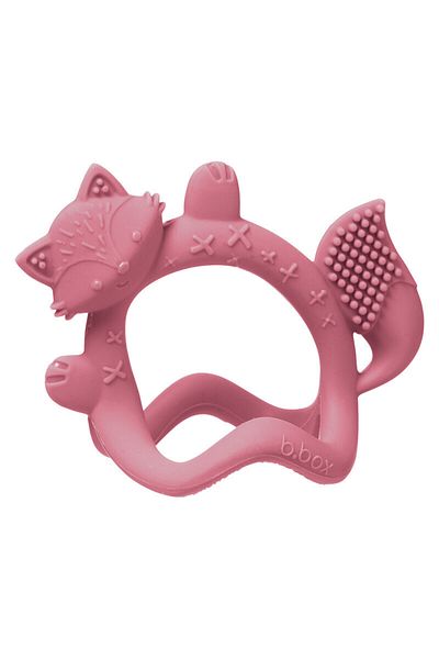 Bbox B.Box Wrist Teether – Blush , 3M+, Soft Silicone Teething Toy For Babies