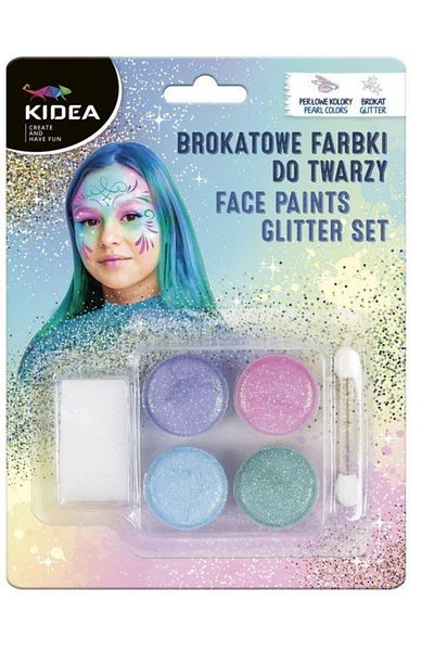 Kidea Beautiful watercolors for the face, Kidea, 4 colors