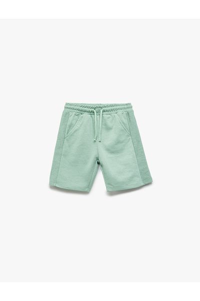 Koton New Season Basic Shorts with Tie Waist and Pockets