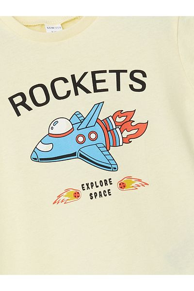 LC Waikiki Crew Neck Printed Boy's T-Shirt