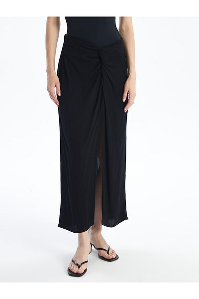 LC Waikiki Women's Pareo with Elastic Waist and Gather Detail