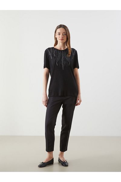 LC Waikiki Crew Neck Patterned Women's T-Shirt