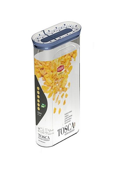 Stefanplast Tosca Plastic Cereal Jar with Airtight Lid