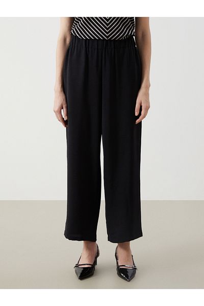 LC Waikiki Plain Aerobin Women's Trousers with Elastic Waist