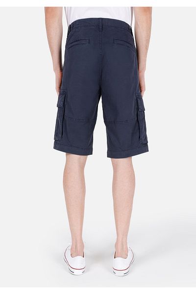 Colin's Regular Fit Mid Waist Plain Men's Navy Blue Shorts