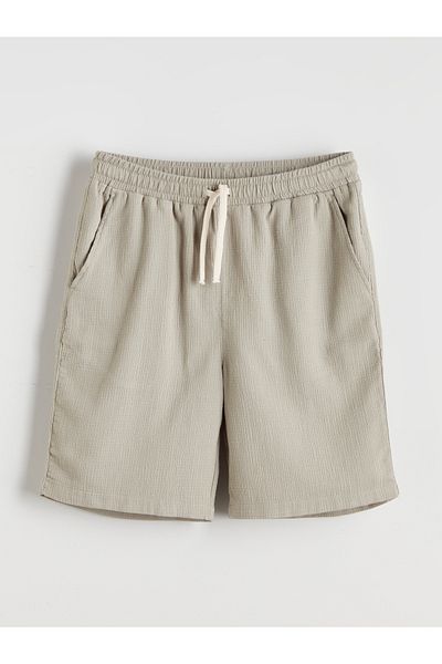 LC Waikiki Elastic Waist Muslin Boy's Shorts
