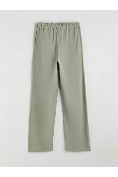 LC Waikiki Wide Leg Women's Trousers with Elastic Waist