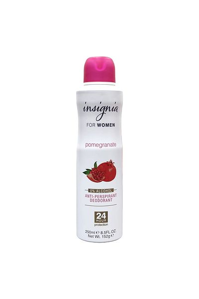 İnsignia Insignia Pomegranate Anti-Perspirant Deodorant Spray for Women 250 ml