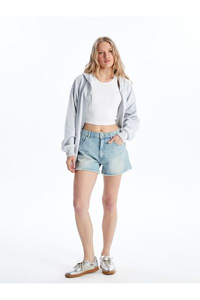 LC Waikiki Pantaloni scurti de jeans pentru femei Standard Fit