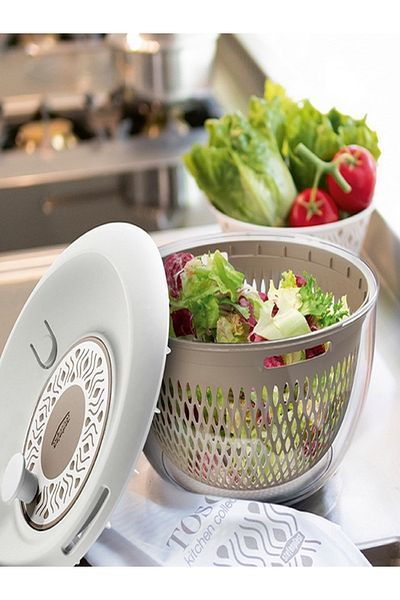Stefanplast 2-in-1 Spin and Serve Salad Spinner