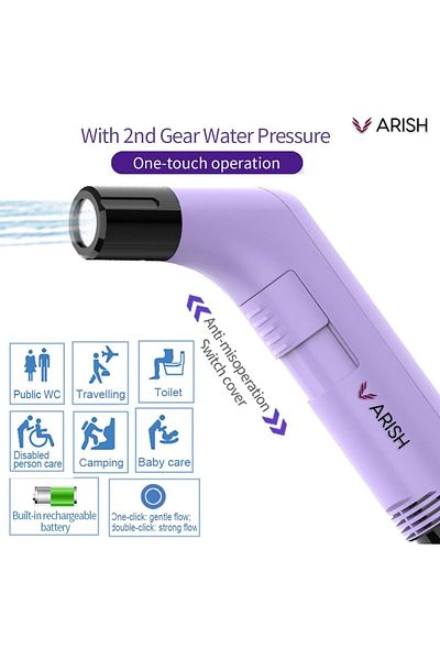 Generic Arish Bidet Portable, Portable Travel Bottle Handheld Personal Sprayer, electric sprayer Travel Camp