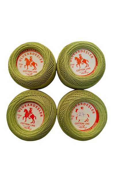 PeriStore Ulukardeşler 50 Gr Mercerized Punch Yarn Set of 4