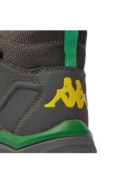 Kappa Men's gray hiking boots KAPPA-341F7LW KOMBAT THUNDER MD WP GREY CHARCOAL - GREEN PINE