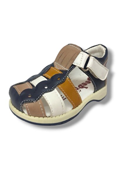 BEEBRON 1600-20 Ανατομικά κλειστά μπροστινά πέδιλα για αγόρια με 3 ρίγες, σκο...