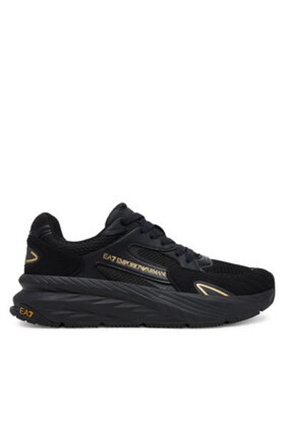 EA7 Emporio Armani Teniși bărbați negri EA7 EMPORIO ARMANI-X8X178 XK382 M701 TRIPLE BLACK+GOLD