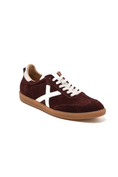 John May Men's Sneaker (Daily) Rc-25Y-088-M-Vade John May Burgundy Suede-White Skin