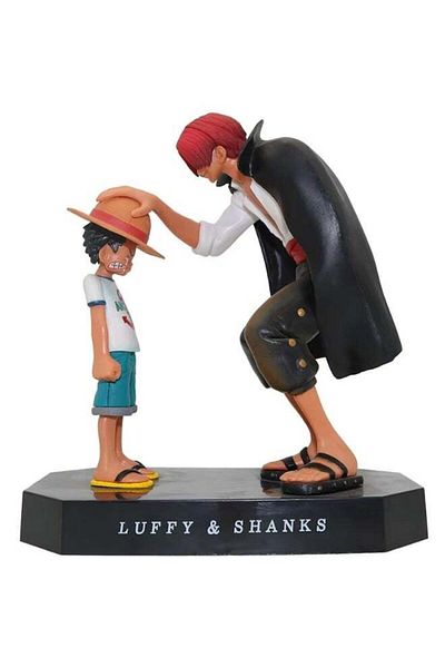 Rally Monkey D. Luffy and Shanks Figurine from One Piece – 18 cm – Realistic Anime Design Collectible