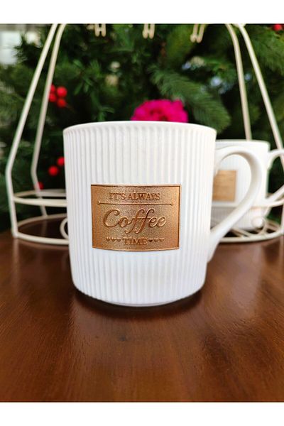 Madame Coco Droit Gold Mug White 375 ml - 1 Piece