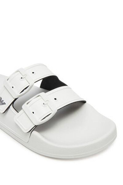 Emporio Armani Women's, Men's, Unisex Flip-flops white EMPORIO ARMANI-XVPS13 XR275 T680 WHITE+BLACK