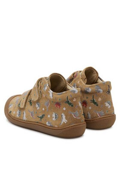 Naturino Teniși bej pentru băieți NATURINO-2012904 HE COCOON VL SUEDE SAND-MULTI S