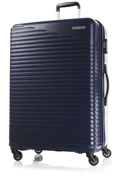 American Tourister SKYPARK 78/29 Hard-Shell Spinner Luggage – TSA Lock, Blue