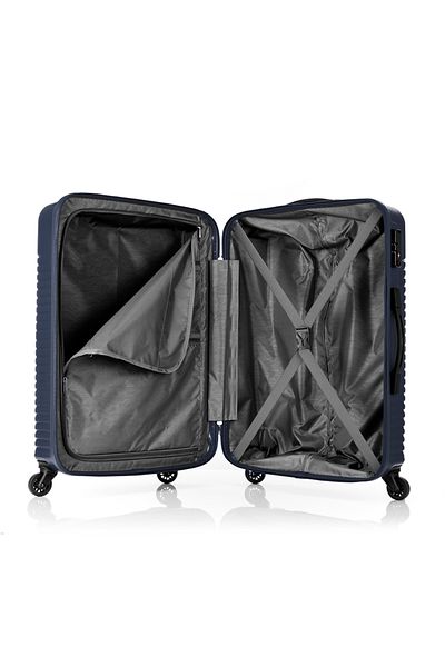 American Tourister SKYPARK 68/25 Hard-Shell Spinner Luggage – TSA Lock, Blue