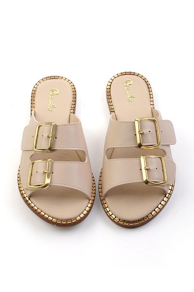 Bambi Beige Women's Slippers K04021001209