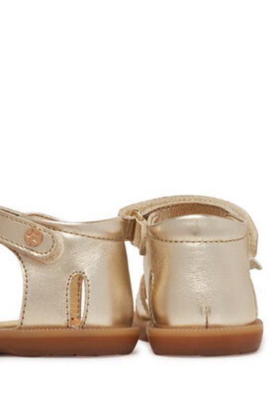 Naturino Sandale pentru fete aurii NATURINO-0503283 03 PRAVA METALLIC PLATINUM M