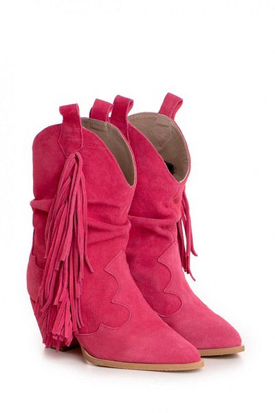 Vanilla Days Lithuania Fuchsia Suede Boots
