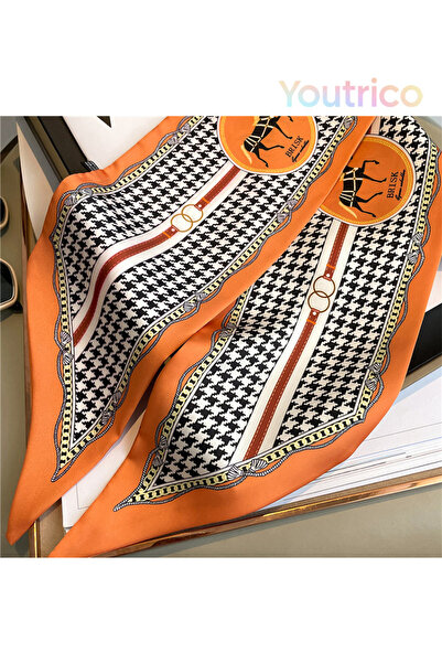 Youtrico Long silk scarves,Headbands,Fashionable retro - steed chain - street,147cm