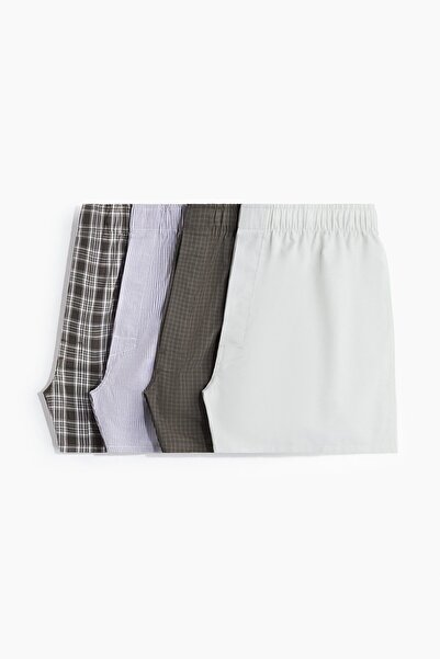 H&M 4'lü Dokuma Boxer Şort