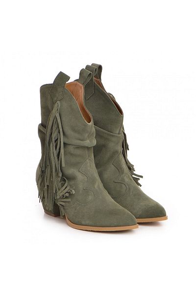 Vanilla Days Lithuania Green Suede Shoes