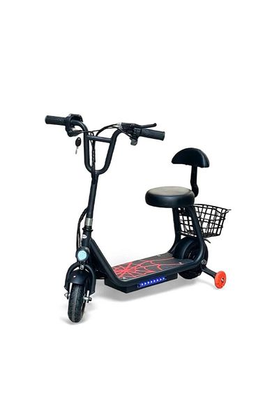 rexa Electric Scooter with Seat, Foldable Design, Storage Basket