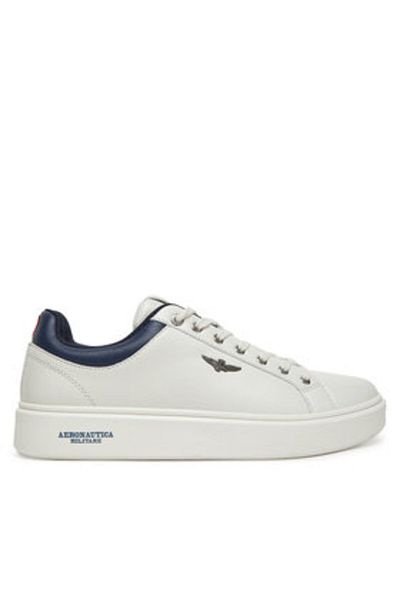 Aeronautica Militare Teniși bărbați albi AERONAUTICA MILITARE-251SC307CT3591 73062 OFF WHITE