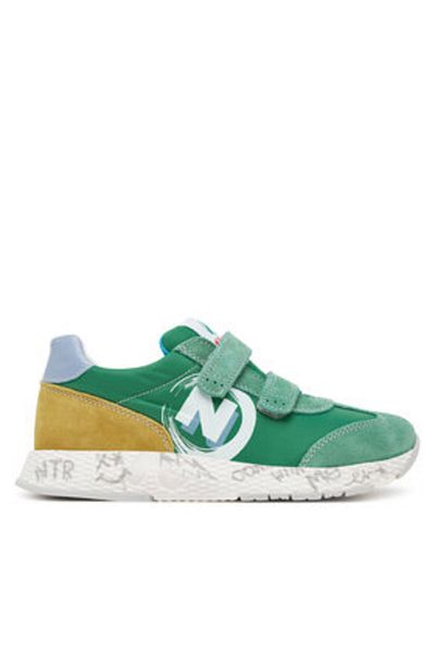 Naturino Teniși verzi pentru băieți NATURINO-2018225 05 JESKO 2 VL SUEDE VERDE-CITRUS D