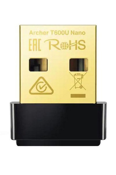 TP-LINK Adaptor Wireless TP-LINK Archer T600U Nano, Dual-Band 200 + 433 Mbps (Negru)