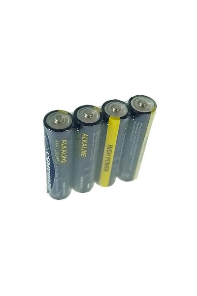 ESPERANZA Set of 4 AAA R3 alkaline batteries, Esperanza High Power 95983, 1.5V