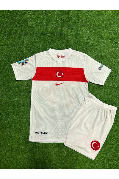 MONTENERO T.Ü.R.K.I.Y.E E.U.R.O 2024 Y.U.N.U.S A.K.G.U.N Home Jersey (White)