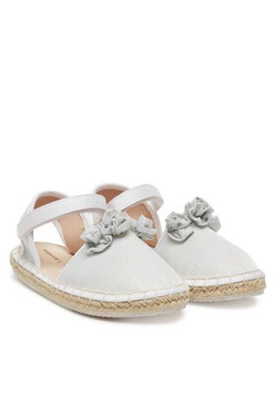 MAYORAL Espadrile albe pentru fete MAYORAL-45646 92 WHITE GLOS