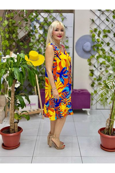 Punta Otantik Ml16068 Viscose Milano Dress