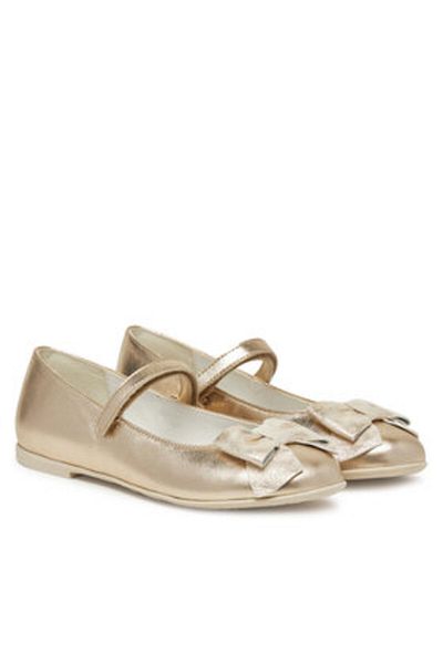 Naturino Balerini pentru fete aurii NATURINO-2018486 02 ANABA METALLIC PLATINUM D