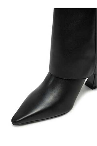 Karl Lagerfeld Ghete de damă negre KARL LAGERFELD-KL32044A 000 BLACK LTHR