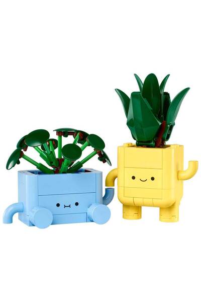 LEGO Botanicals Happy Plants 10349 - Decorative Flower Making Set for Children 9 Years and over